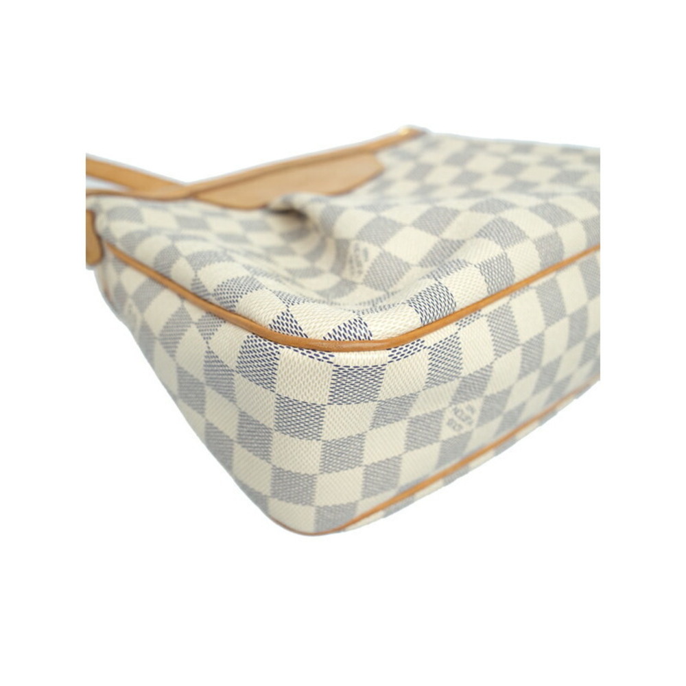 Louis Vuitton Damier Azur White Siracusa Shoulder Bag - Picture 4 of 8